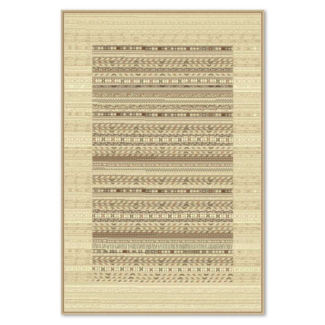 Covor sintetic Colectia Delta 6696-1-43255, Bej/Maro, design Modern