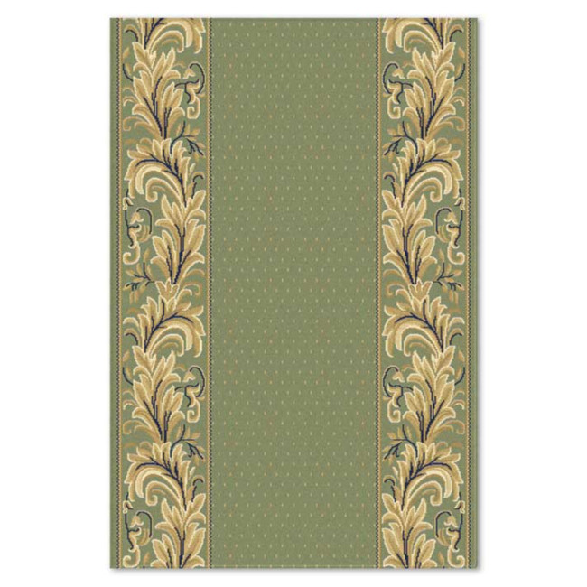 Traversa sintetica Atlas 3463-4-41366, Verde/Bej, Clasic