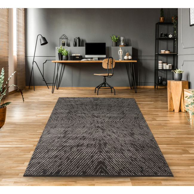 Covor sintetic Matrix 5662-1-16844, Gri, Modern