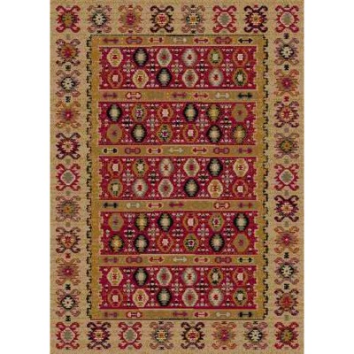 Covor sintetic Berber 1152-1-24633, Bej/Bordo, Oriental