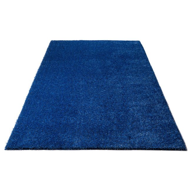 Covor sintetic pufos Panda 1039-1-67000, Albastru, Shaggy