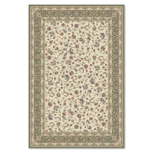 Covor din lana 100% Bella 6228-1-51058, Verde, Clasic