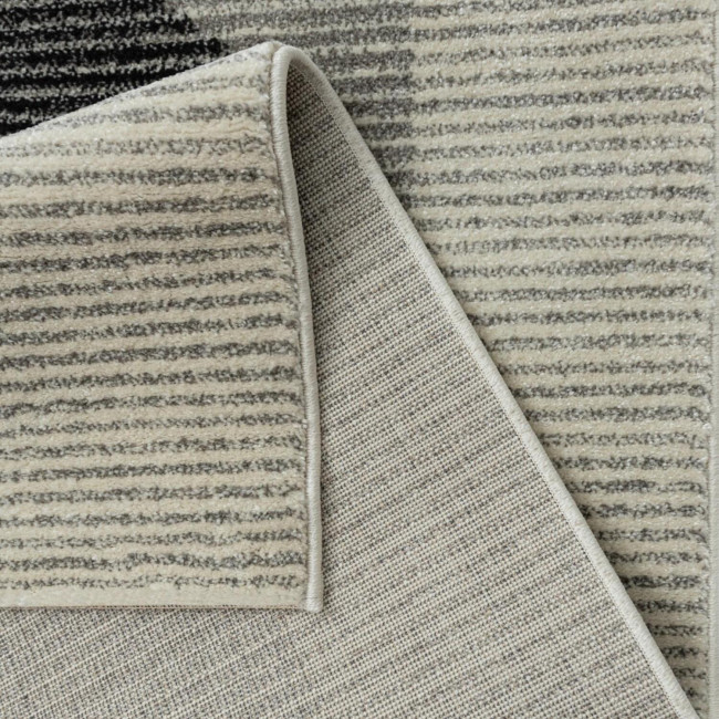 Covor sintetic colectia Matrix, 4945-1-18433, Gri inchis, design modern,