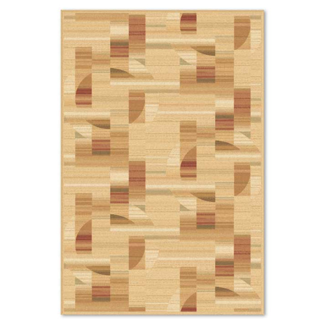 Covor din lana 100% Elegance 2791-1-50655, Bej/Grena, design Modern Covor din lana 100% Elegance 2791-1-50655, Bej/Grena, design Modern