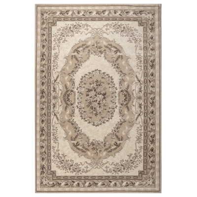 Covor sintetic Colectia Delta 8230-1-43215, Maro/Bej, design Clasic
