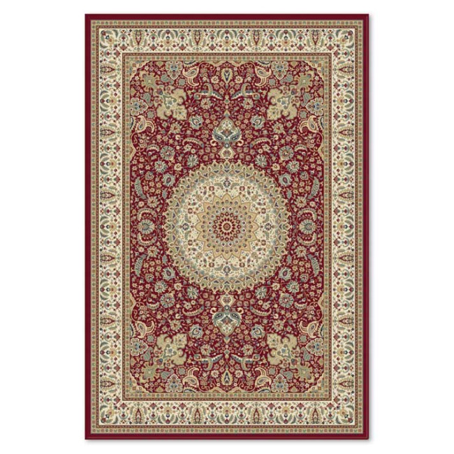 Covor din lana 100% Premiera 6997-1-51066, Rosu, Clasic