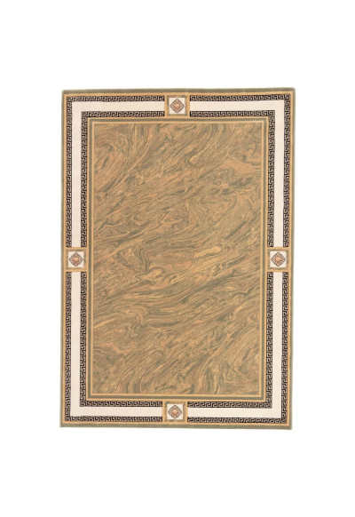 Covor lana Premium, 7792-1-51088, Verde/negru, model modern,
