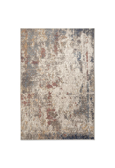 Covor lana Bella, 7700-1-51922, Gri/Bej/Caramiziu, model abstract