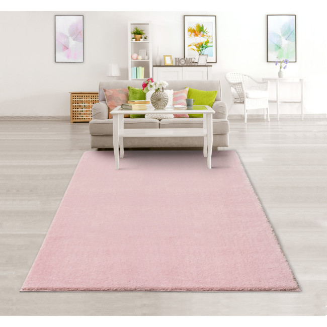 Covor pufos uni, Shiny PE 1039-1-36700, Roz , Shaggy