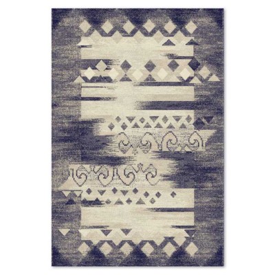 Covor sintetic Delta 24 l 8404-1-46711,  Negru/Crem, design  Abstract