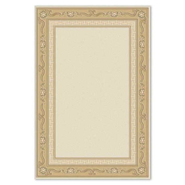 Covor din lana 100% Premium 7745-1-51033, Bej, Clasic